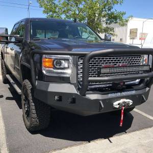 Road Armor - Road Armor 215R5B Stealth Winch Front Bumper with Lonestar Guard and Square Light Holes for GMC Sierra 2500 HD/3500 HD 2015-2019 - Image 4