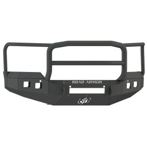 Road Armor 215R5B-NW Stealth Non-Winch Front Bumper with Lonestar Guard and Square Light Holes for GMC Sierra 2500 HD/3500 HD 2015-2019