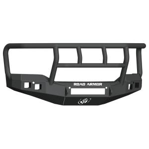 Road Armor 2161F2B-NW Stealth Non-Winch Front Bumper with Titan II Guard and Square Light Holes for GMC Sierra 1500 2016-2017