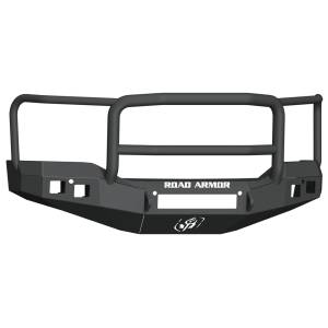 Road Armor 2161F5B-NW Stealth Non-Winch Front Bumper with Lonestar Guard and Square Light Holes for GMC Sierra 1500 2016-2018