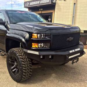 Road Armor - Road Armor 314R0B-NW Stealth Non-Winch Front Bumper with Square Light Holes for Chevy Silverado 1500 2014-2015 - Image 2