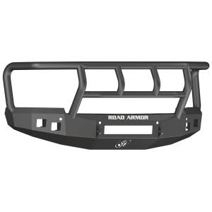 Road Armor 314R2B-NW Stealth Non-Winch Front Bumper with Titan II Guard and Square Light Holes for Chevy Silverado 1500 2014-2015