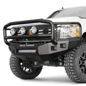 Road Armor - Road Armor 314R5B-NW Stealth Non-Winch Front Bumper with Lonestar Guard and Square Light Holes for Chevy Silverado 1500 2014-2015 - Image 2