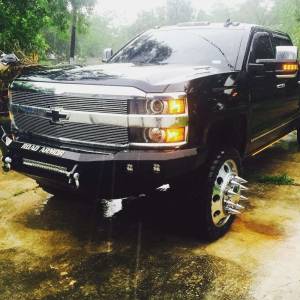 Road Armor - Road Armor 315R0B-NW Stealth Non-Winch Front Bumper with Square Light Holes for Chevy Silverado 2500 HD/3500 HD 2015-2019 - Image 3