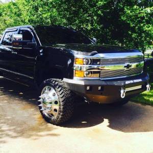 Road Armor - Road Armor 315R0B-NW Stealth Non-Winch Front Bumper with Square Light Holes for Chevy Silverado 2500 HD/3500 HD 2015-2019 - Image 4