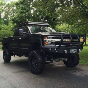 Road Armor - Road Armor 315R2B Stealth Winch Front Bumper with Titan II Guard and Square Light Holes for Chevy Silverado 2500 HD/3500 HD 2015-2019 - Image 2