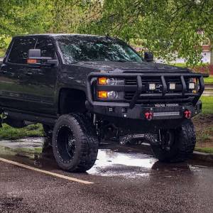 Road Armor - Road Armor 315R2B-NW Stealth Non-Winch Front Bumper with Titan II Guard and Square Light Holes for Chevy Silverado 2500 HD/3500 HD 2015-2019 - Image 3