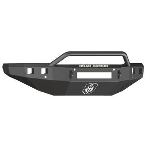 Road Armor 315R4B-NW Stealth Non-Winch Front Bumper with Pre-Runner Guard and Square Light Holes for Chevy Silverado 2500 HD/3500 HD 2015-2019