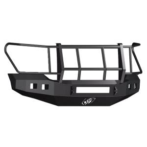 Road Armor 315R6B-NW Stealth Non-Winch Front Bumper with Foreman Guard and Square Light Holes for Chevy Silverado 2500 HD/3500 HD 2015-2019