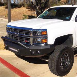 Road Armor - Road Armor 316R4B-NW Stealth Non-Winch Front Bumper with Pre-Runner Guard and Square Light Holes for Chevy Silverado 1500 2016-2018 - Image 2