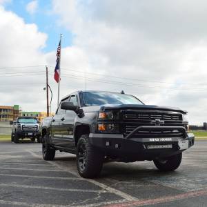 Road Armor - Road Armor 316R4B-NW Stealth Non-Winch Front Bumper with Pre-Runner Guard and Square Light Holes for Chevy Silverado 1500 2016-2018 - Image 3