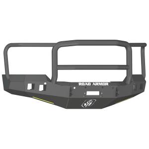 Road Armor 316R5B Stealth Winch Front Bumper with Lonestar Guard and Square Light Holes for Chevy Silverado 1500 2016-2018