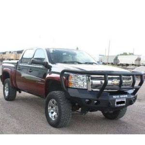 Road Armor - Road Armor 37702B Stealth Winch Front Bumper with Titan II Guard and Round Light Holes for Chevy Silverado 1500 2008-2013 - Image 3