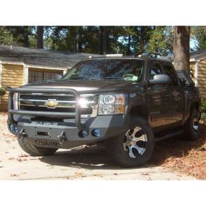 Road Armor - Road Armor 37705B Stealth Winch Front Bumper with Lonestar Guard and Round Light Holes for Chevy Silverado 1500 2008-2013 - Image 2