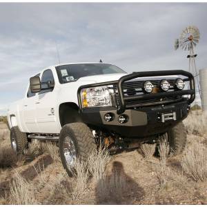 Road Armor - Road Armor 38205B Stealth Winch Front Bumper with Lonestar Guard and Round Light Holes for Chevy Silverado 2500 HD/3500 HD 2011-2014 - Image 2