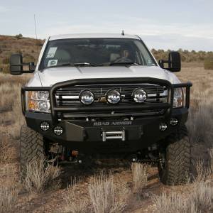 Road Armor - Road Armor 38205B Stealth Winch Front Bumper with Lonestar Guard and Round Light Holes for Chevy Silverado 2500 HD/3500 HD 2011-2014 - Image 3