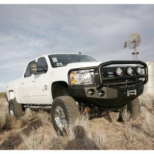 Road Armor - Road Armor 38205B Stealth Winch Front Bumper with Lonestar Guard and Round Light Holes for Chevy Silverado 2500 HD/3500 HD 2011-2014 - Image 5