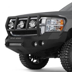 Road Armor - Road Armor 382R2B-NW Stealth Non-Winch Front Bumper with Titan II Guard and Square Light Holes for Chevy Silverado 2500 HD/3500 HD 2011-2014 - Image 2
