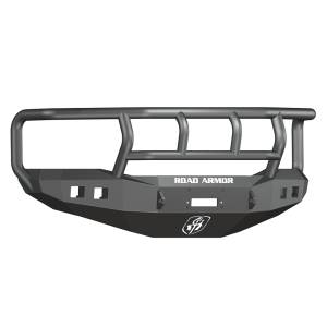 Road Armor 406R2B Stealth Winch Front Bumper with Titan II Guard and Square Light Holes for Dodge Ram 2500/3500/4500/5500 2006-2009