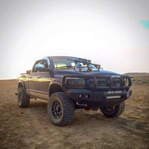 Road Armor - Road Armor 406R2B-NW Stealth Non-Winch Front Bumper with Titan II Guard and Square Light Holes for Dodge Ram 2500/3500/4500/5500 2006-2009 - Image 2