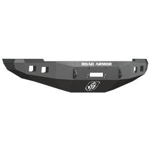Road Armor 408R0B Stealth Winch Front Bumper with Square Light Holes for Dodge Ram 2500/3500/4500/5500 2010-2018