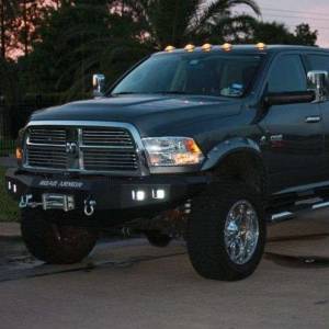 Road Armor - Road Armor 408R0B Stealth Winch Front Bumper with Square Light Holes for Dodge Ram 2500/3500/4500/5500 2010-2018 - Image 2