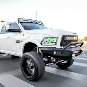 Road Armor - Road Armor 408R4B-NW Stealth Non-Winch Front Bumper with Pre-Runner Guard and Square Light Holes for Dodge Ram 2500/3500/4500/5500 2010-2018 - Image 2