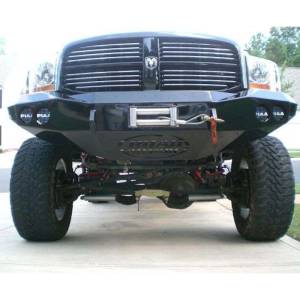 Road Armor - Road Armor 44060B Stealth Winch Front Bumper with Round Light Holes for Dodge Ram 2500/3500/4500/5500 2006-2009 - Image 2