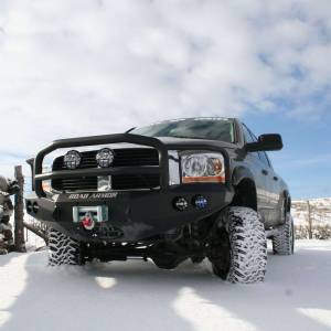 Road Armor - Road Armor 44065B Stealth Winch Front Bumper with Lonestar Guard and Round Light Holes for Dodge Ram 2500/3500/4500/5500 2006-2009 - Image 3