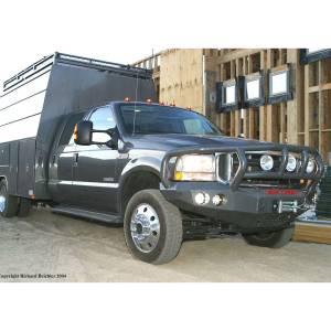 Road Armor - Road Armor 60502B Stealth Winch Front Bumper with Titan II Guard and Round Light Holes for Ford F250/F350/F450/Excursion 2005-2007 - Image 4