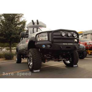 Road Armor - Road Armor 60505B Stealth Winch Front Bumper with Lonestar Guard and Round Light Holes for Ford F250/F350/F450/Excursion 2005-2007 - Image 5