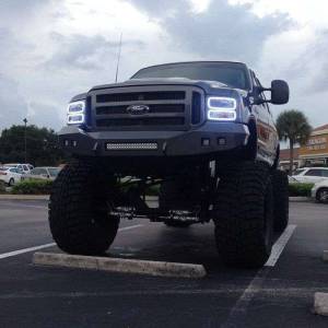 Road Armor - Road Armor 605R0B-NW Stealth Non-Winch Front Bumper with Square Light Holes for Ford F250/F350/F450/Excursion 2005-2007 - Image 3