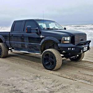 Road Armor - Road Armor 605R4B Stealth Winch Front Bumper with Pre-Runner Guard and Square Light Holes for Ford F250/F350/F450/Excursion 2005-2007 - Image 2