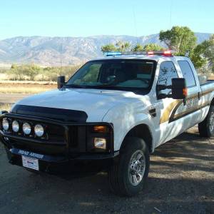 Road Armor - Road Armor 60805B Stealth Winch Front Bumper with Lonestar Guard and Round Light Holes for Ford F250/F350/F450 2008-2010 - Image 2