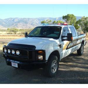 Road Armor - Road Armor 60805B Stealth Winch Front Bumper with Lonestar Guard and Round Light Holes for Ford F250/F350/F450 2008-2010 - Image 5