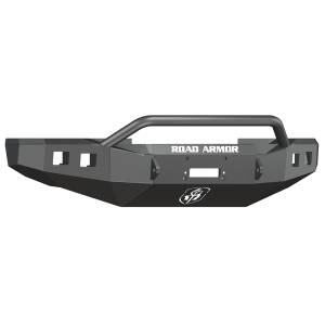 Road Armor 608R4B Stealth Winch Front Bumper with Pre-Runner Guard and Square Light Holes for Ford F250/F350/F450 2008-2010