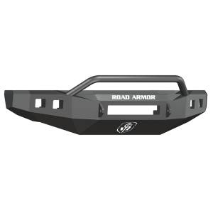 Road Armor 608R4B-NW Stealth Non-Winch Front Bumper with Pre-Runner Guard and Square Light Holes for Ford F250/F350/F450 2008-2010