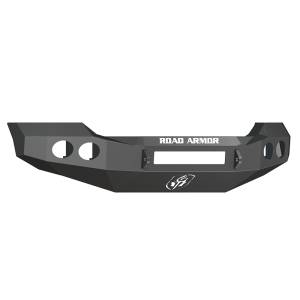 Road Armor 61100B-NW Stealth Non-Winch Front Bumper with Round Light Holes for Ford F250/F350 2011-2016