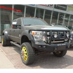 Road Armor - Road Armor 61102B Stealth Winch Front Bumper with Titan II Guard and Round Light Holes for Ford F250/F350 2011-2016 - Image 4