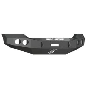 Road Armor 611400B Stealth Winch Front Bumper with Round Light Holes for Ford F450/F550 2011-2016
