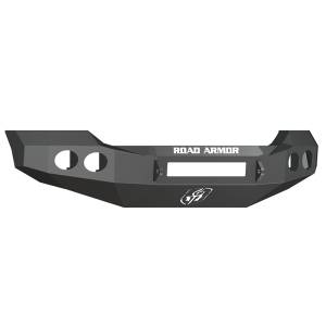Road Armor 611400B-NW Stealth Non-Winch Front Bumper with Round Light Holes for Ford F450/F550 2011-2016
