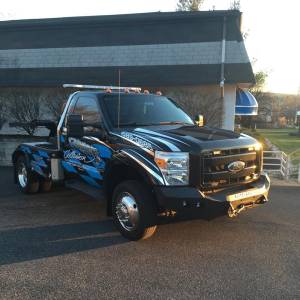 Road Armor - Road Armor 6114R0B Stealth Winch Front Bumper with Square Light Holes for Ford F450/F550 2011-2016 - Image 4