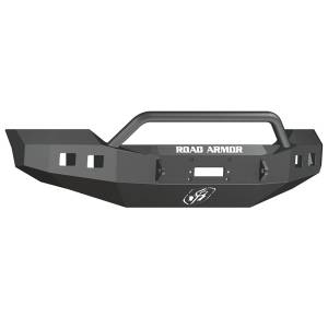 Road Armor 6114R4B Stealth Winch Front Bumper with Pre-Runner Guard and Square Light Holes for Ford F450/F550 2011-2016