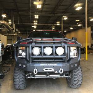 Road Armor - Road Armor 611R3B Stealth Winch Front Bumper with Intimidator Guard and Square Light Holes for Ford F250/F350 2011-2016 - Image 2