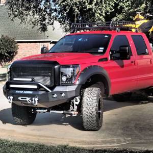 Road Armor - Road Armor 611R4B Stealth Winch Front Bumper with Pre-Runner Guard and Square Light Holes for Ford F250/F350 2011-2016 - Image 3