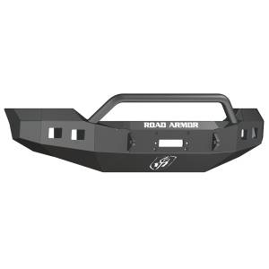 Road Armor 611R4Z Stealth Winch Front Bumper with Pre-Runner Guard and Square Light Holes for Ford F250/F350 2011-2016