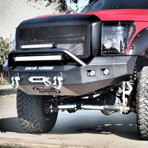 Road Armor - Road Armor 611R4Z Stealth Winch Front Bumper with Pre-Runner Guard and Square Light Holes for Ford F250/F350 2011-2016 - Image 3