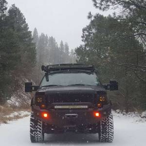 Road Armor - Road Armor 613R4B Stealth Winch Front Bumper with Pre-Runner Guard and Square Light Holes for Ford F150 2009-2014 - Image 2