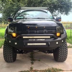 Road Armor - Road Armor 613R4B-NW Stealth Non-Winch Front Bumper with Pre-Runner Guard and Square Light Holes for Ford F150 2009-2014 - Image 2