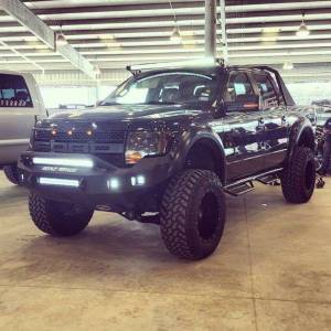 Road Armor - Road Armor 613R4B-NW Stealth Non-Winch Front Bumper with Pre-Runner Guard and Square Light Holes for Ford F150 2009-2014 - Image 3